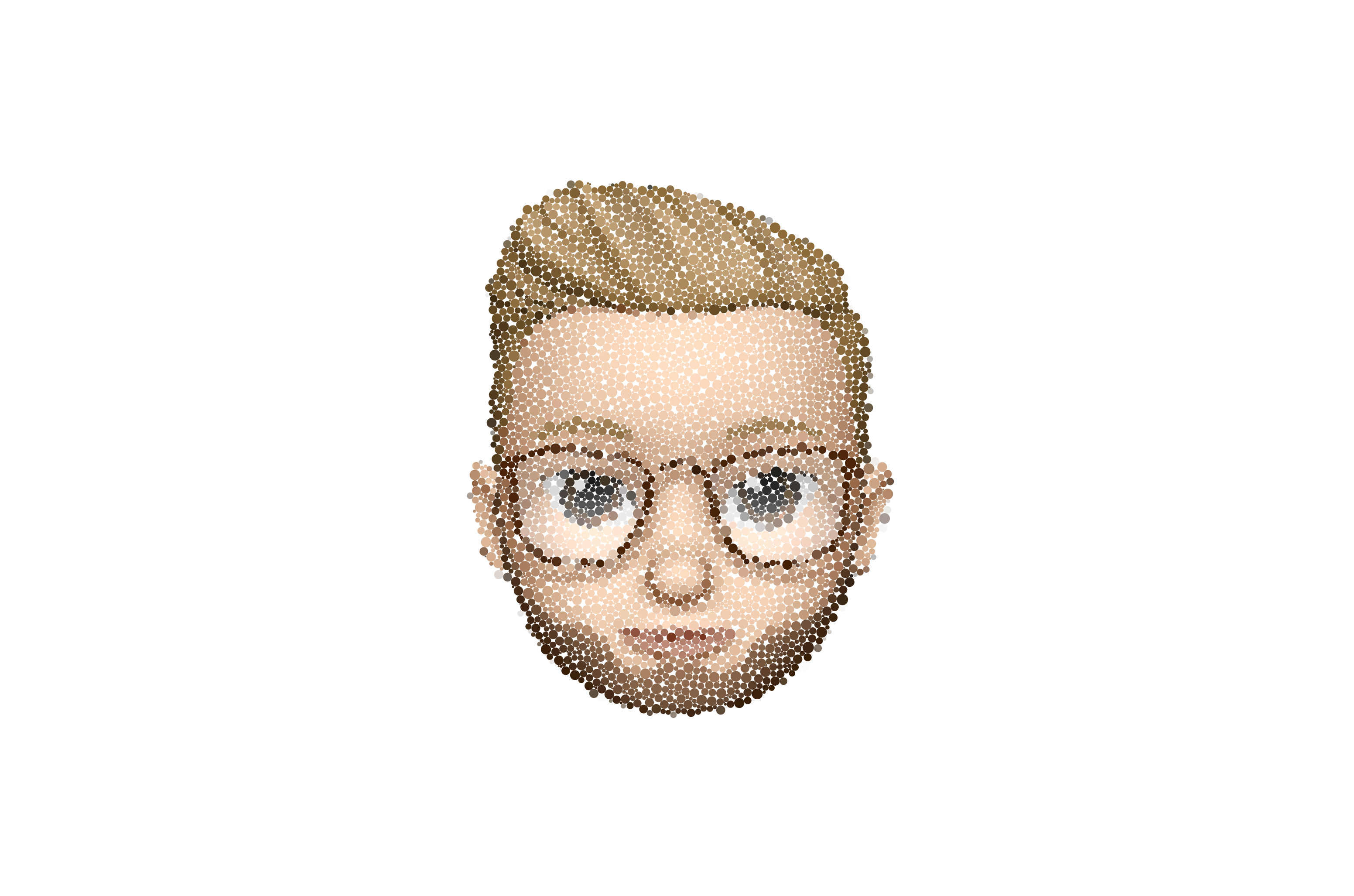 A ggplot2 representation of an Apple standard avatar